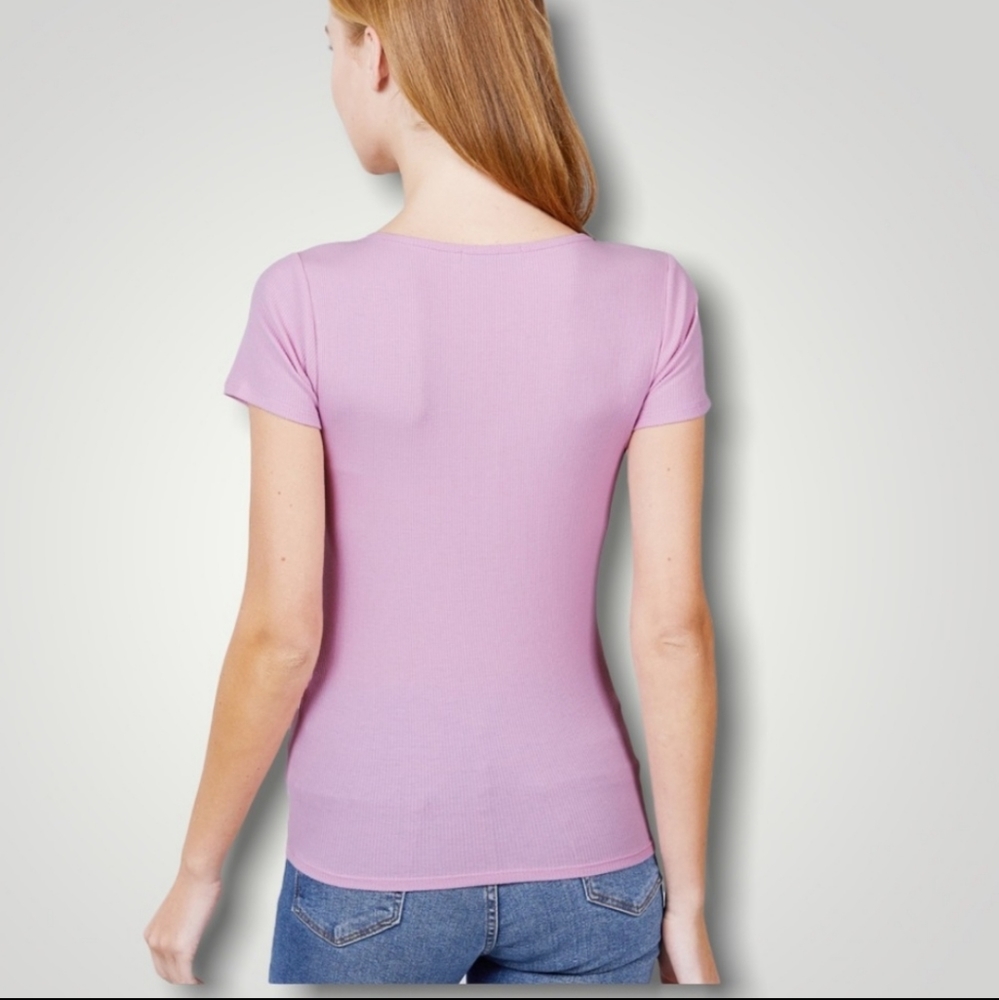 Soft cotton rib knit top ! HOST PICK - Picture 2 of 4